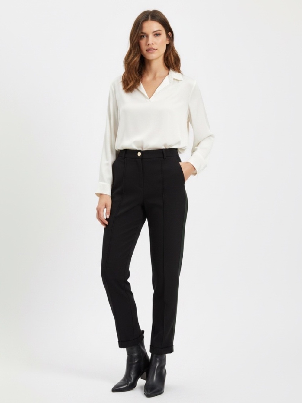 Ted Baker London Black Tailored Trousers w/ Good Button Detail, Size 1